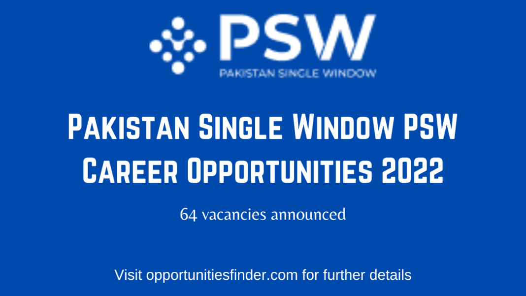Pakistan Single Window Career Opportunities 2022