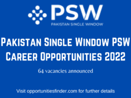 Pakistan Single Window Career Opportunities 2022