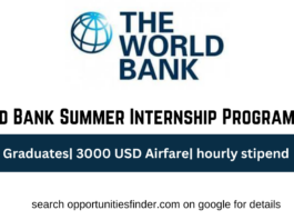 World Bank Summer Internship Program 2023