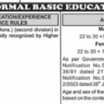 ppsc-Literacy-non-formal-Basic-education-department-advertisement