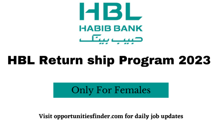 HBL Return ship Program| For Female 2023