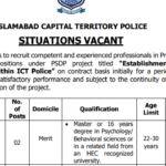 ICT Police Latest Jobs 2023