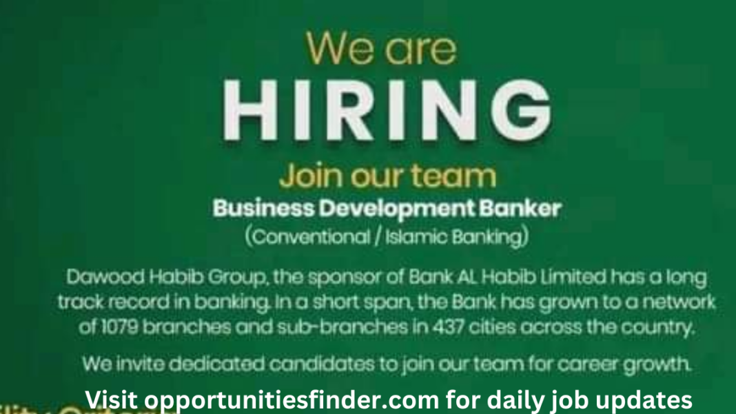 Bank Al Habib Careers 2023 BAHL Opportunities