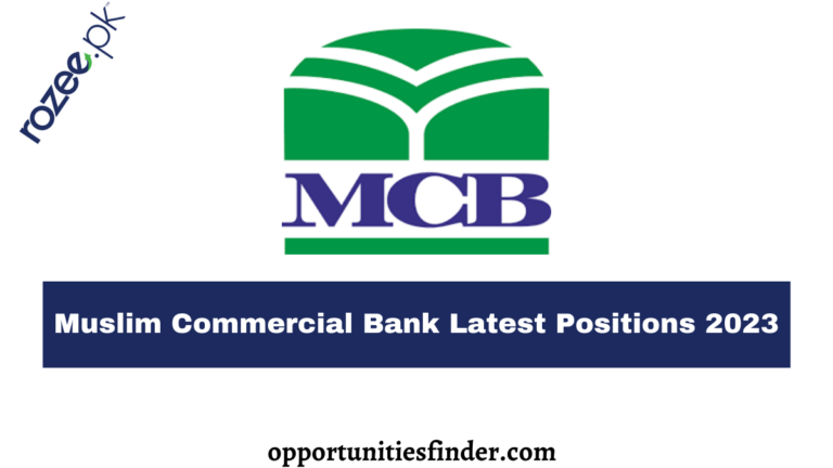 Muslim Commercial Bank Careers 2023