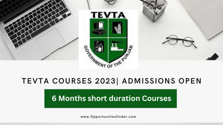 TEVTA Courses 2023| Admissions Open