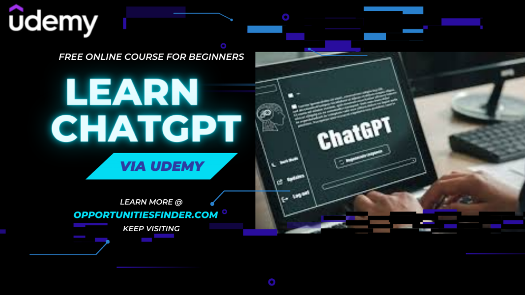 Udemy ChatGPT Free Online Course 2023