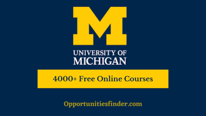 University of Michigan Free Online Courses 2023