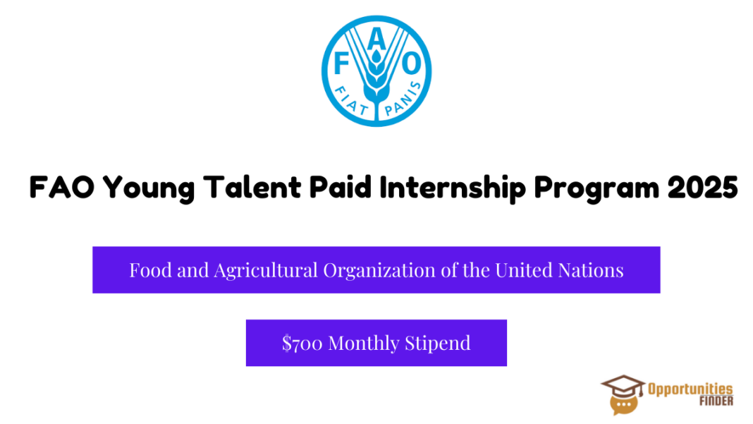 FAO Young Talent Paid Internship Program 2025