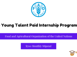 FAO Young Talent Paid Internship Program 2025