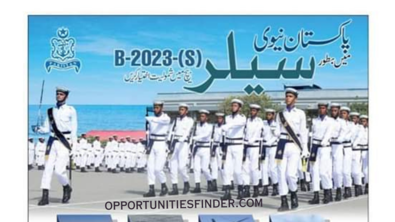 Join Pak Navy as Sailor| B-2023 (S)