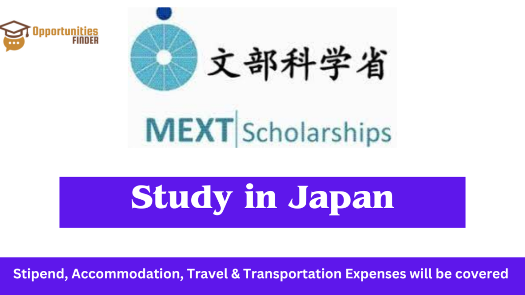MEXT Scholarship in Japan 2023