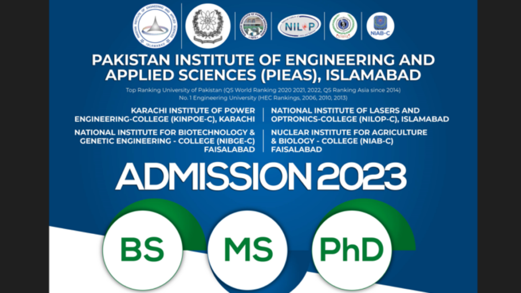 Pakistan Atomic Energy Commission PIEAS Fellowship Program 2023