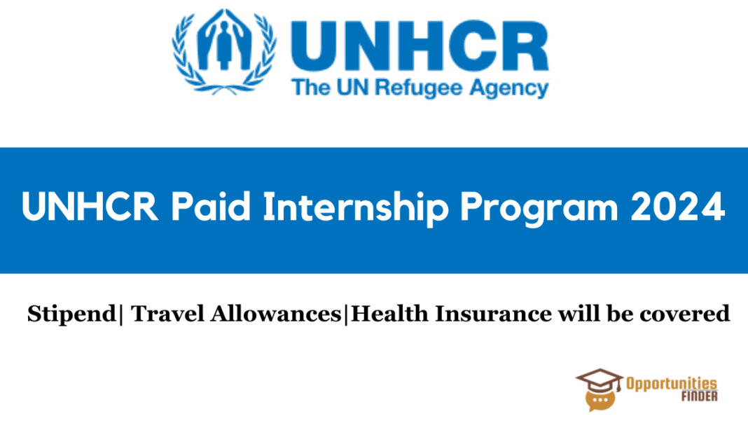 UNHCR Paid Internship Program 2024
