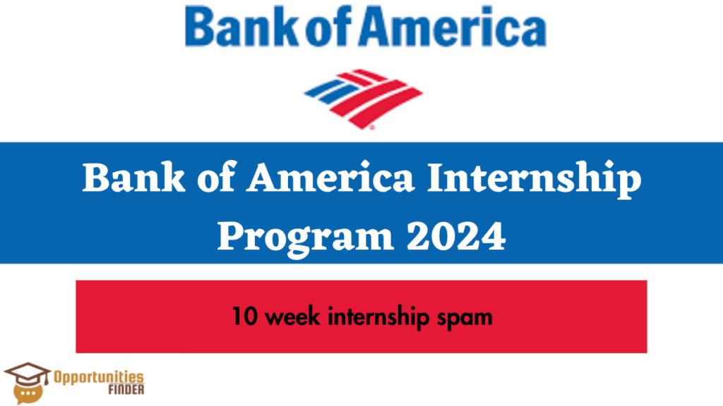 Bank of America Internship Program 2024 Opportunities Finder