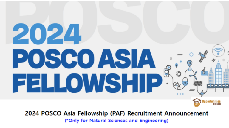 POSCO Fully Funded Asia Fellowship Program| PAF in South Korea