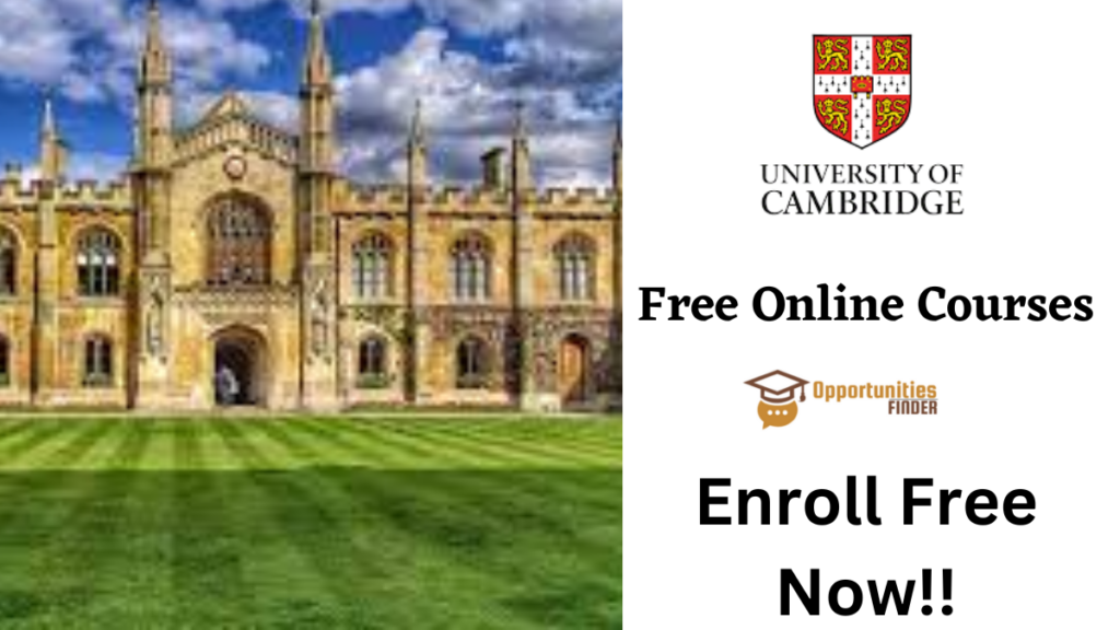 cambridge free online courses with free certificates