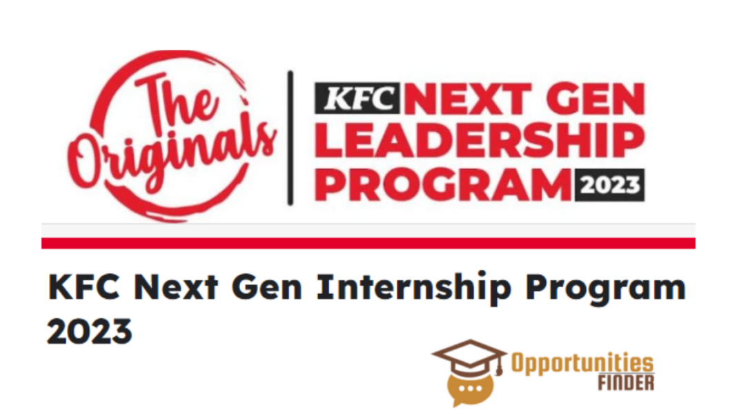 KFC Next Gen Leadership Program in Pakistan 2023