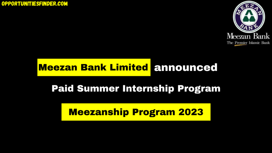 Meezan Bank Limited Summer Internship Program