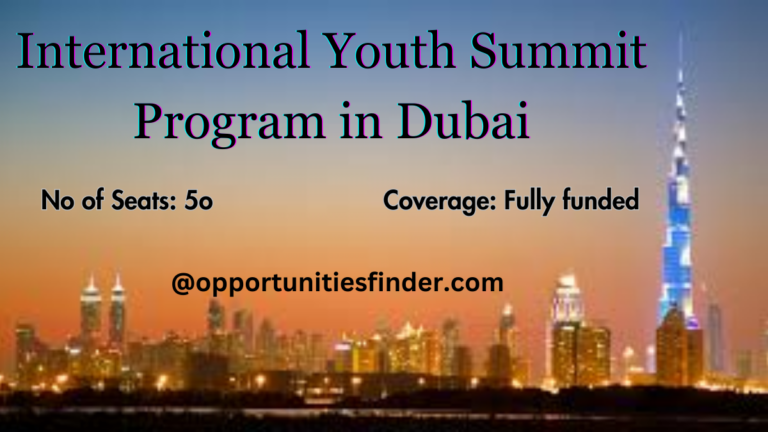 International Youth Summit Program in Dubai 2023