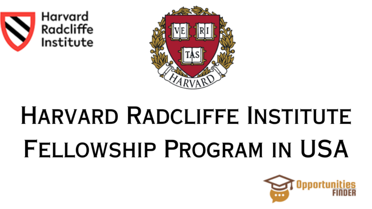 Harvard Radcliffe Institute Fellowship Program in USA