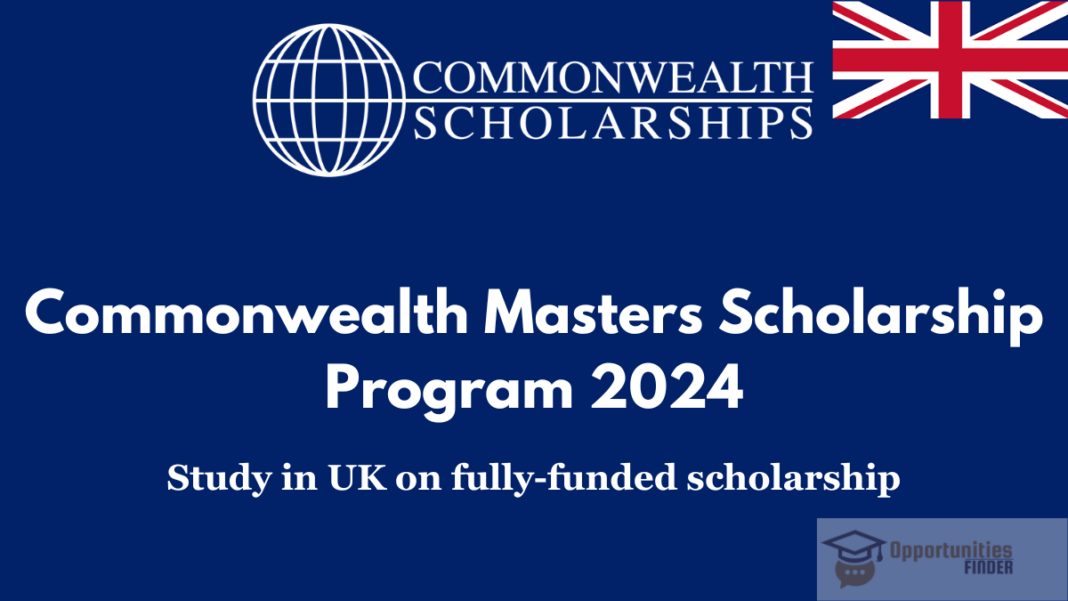 Commonwealth Masters Scholarship Program 2024