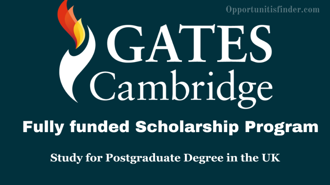 Gates Cambridge Fully Funded Scholarships in the UK