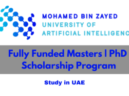 Muhammad Bin Zaid University MBZUAI Scholarship Program
