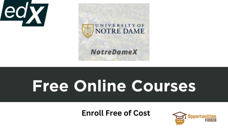 Notre Dame Free Online Courses