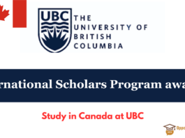 International Scholars Program awards Study in Canada at UBC