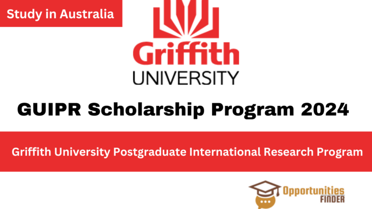 Griffith University International Postgraduate Research Scholarship Program 2024