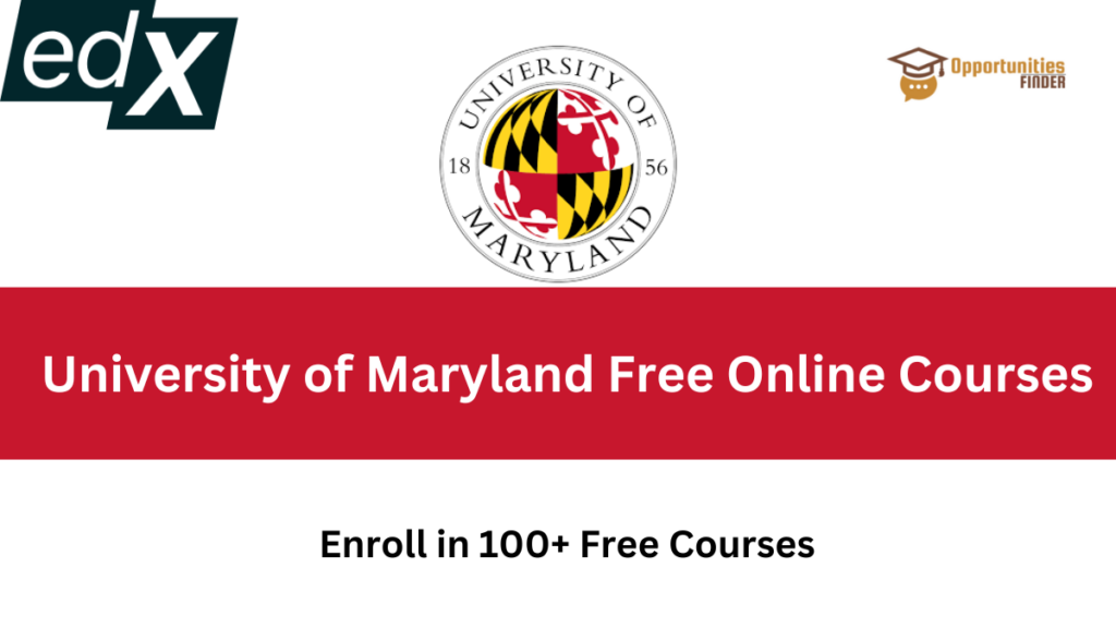 University of Maryland Free Online Courses Opportunities Finder