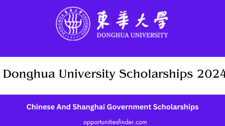 Donghua University Scholarship Program 2024