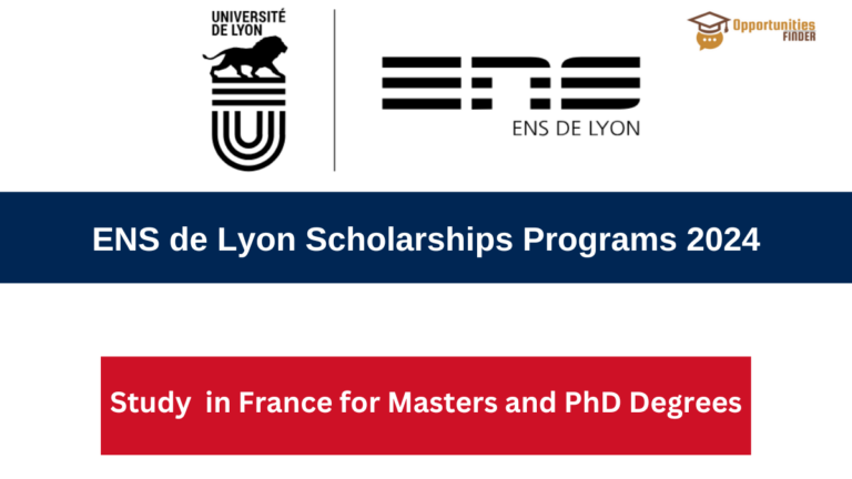 ENS de Lyon Scholarships for International Students 2024