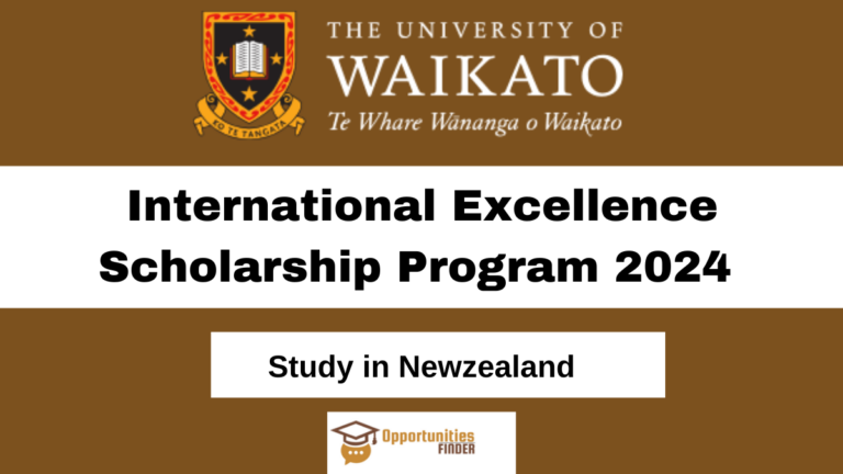 University of Waikato International Excellence Scholarship Program 2024