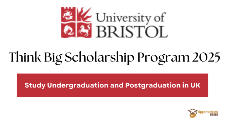 University of Bristol Think Big Scholarship Program