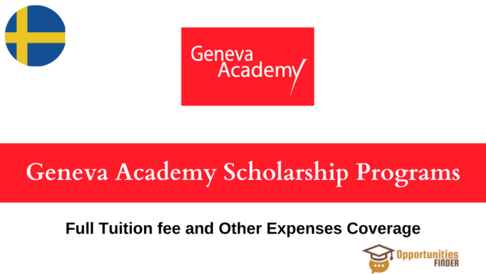 Geneva Academy Scholarship Programs