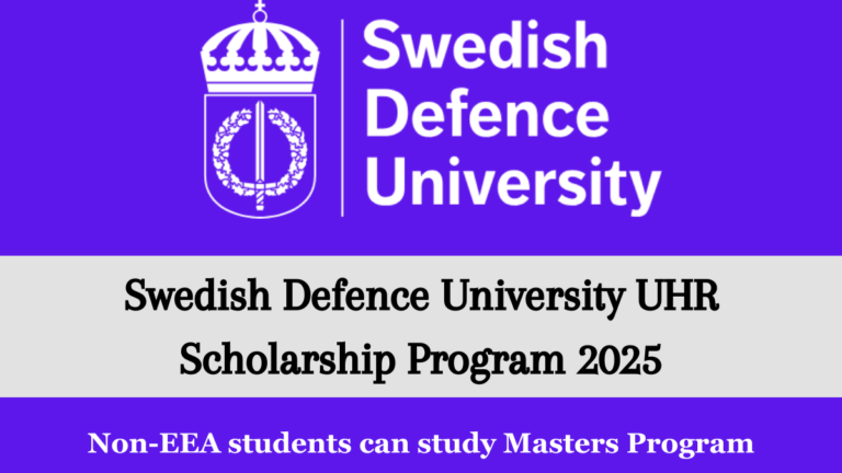 Swedish Defence University Scholarship Program 2025