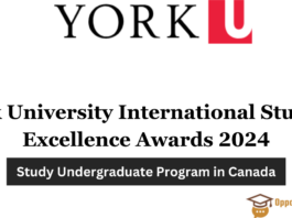 York University International Student Excellence Awards 2024