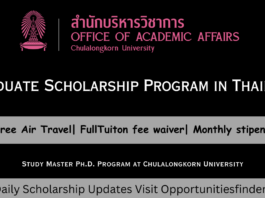 Graduate Scholarship Program in Thailand