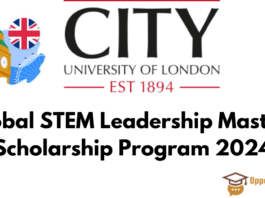 Global STEM Leadership Masters Scholarship Program 2024