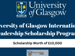 University of Glasgow International Leadership Scholarship Programs