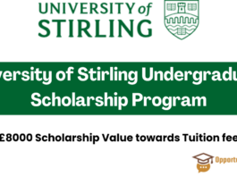 University of Stirling Undergraduate Scholarship Program