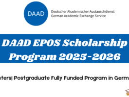 DAAD EPOS Scholarship Program 2025-2026