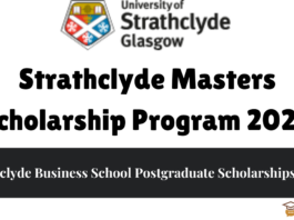 Strathclyde Masters Scholarship Program 2024