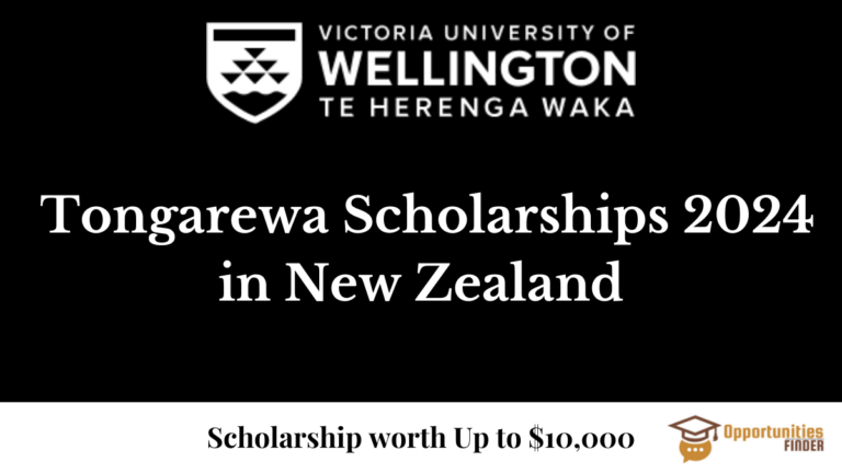 Victoria University of Wellington Tongarewa Scholarships 2024