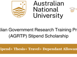 Australian Government Research Training Program (AGRTP) Stipend Scholarship