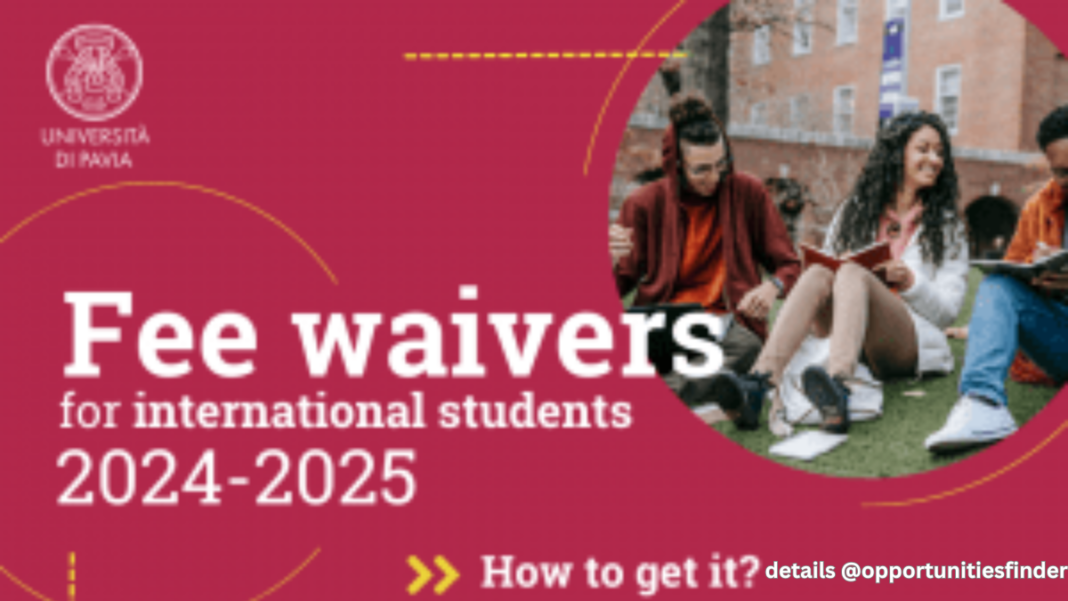 University of Pavia Tuition Fee Waiver Scholarship Program