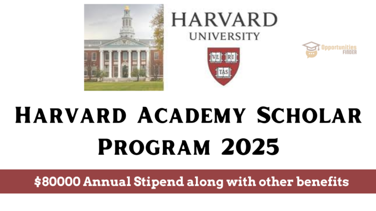 Harvard Academy Scholar Program 2025