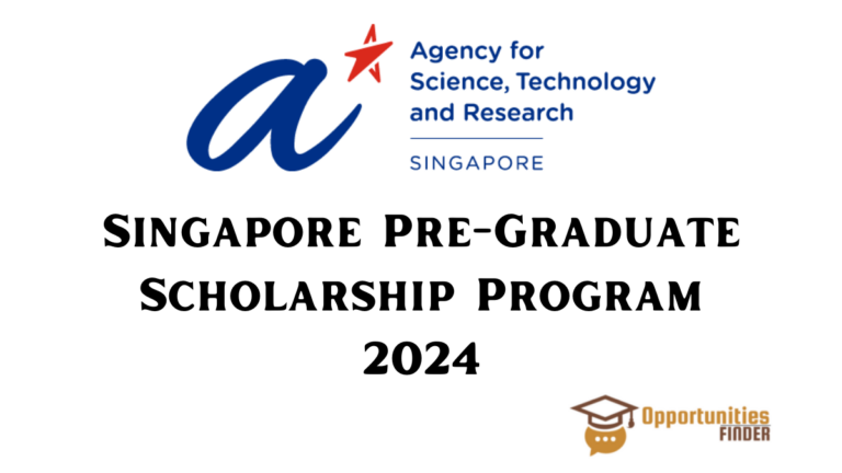 Singapore Pre Graduate Scholarship Program 2024