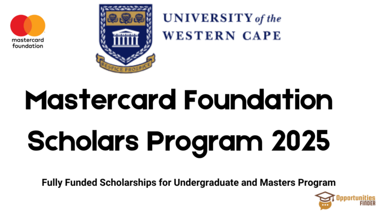 Mastercard Foundation Scholars Program 2025